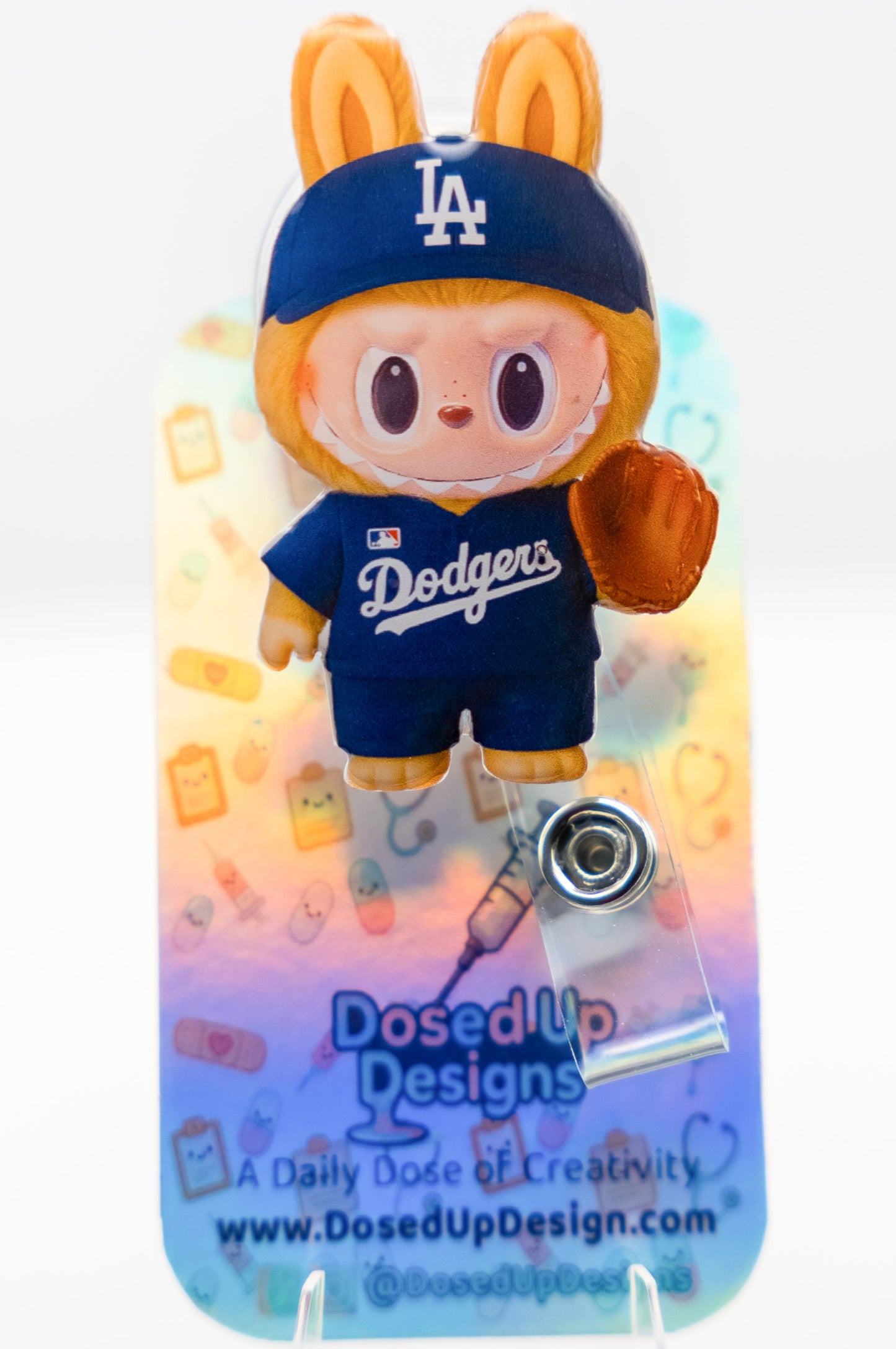 LB Monster LA Baseball Badge Reel