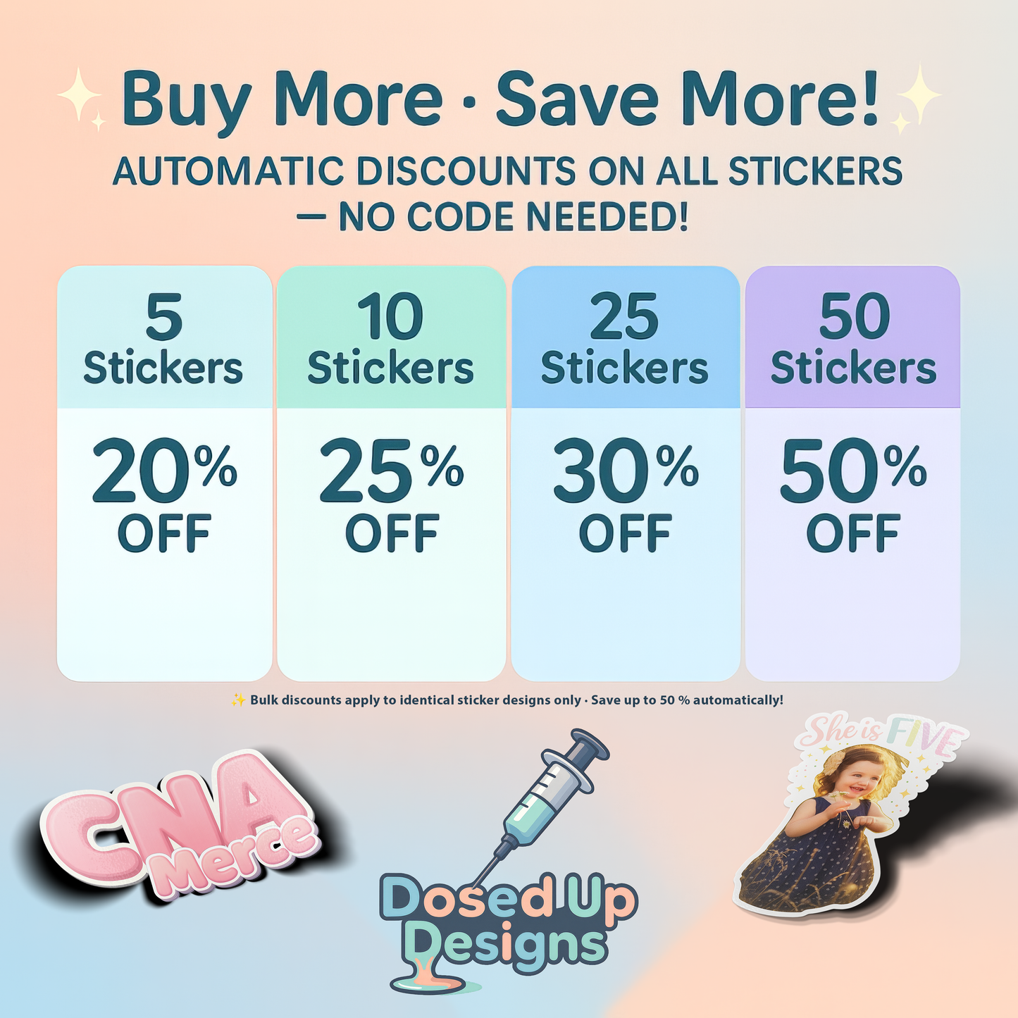 Custom Vinyl Die Cut Stickers | Personalized Logo, Photo, or Character Art | Die Cut Decals