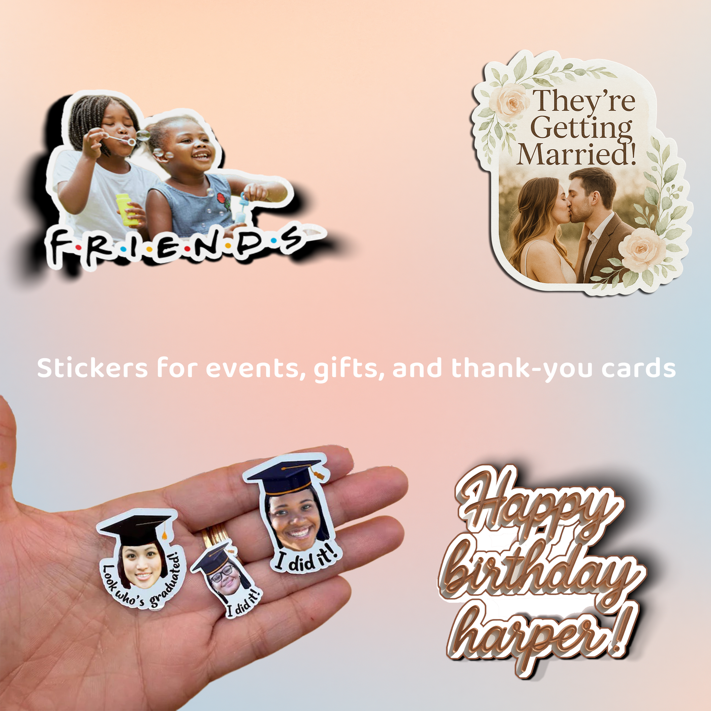 Custom Vinyl Die Cut Stickers | Personalized Logo, Photo, or Character Art | Die Cut Decals