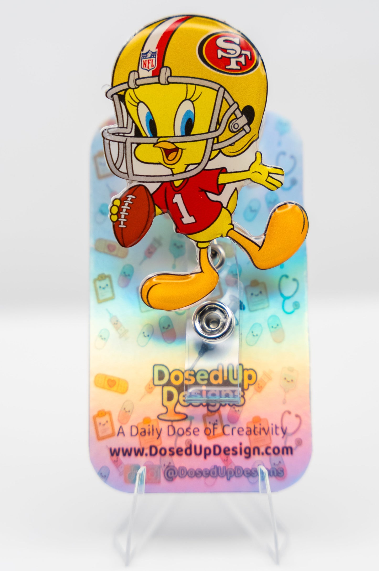 Football Chick in Scrubs Badge Reel