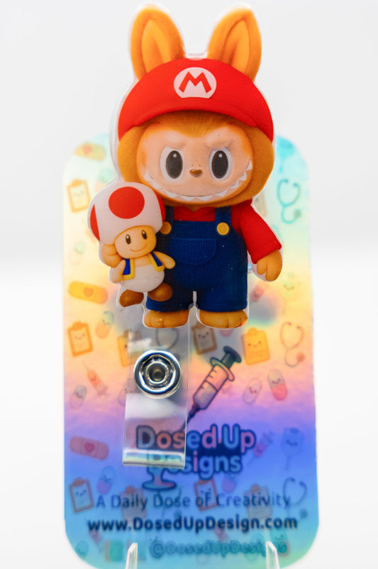 LB Monster Plumber Holding Mushroom