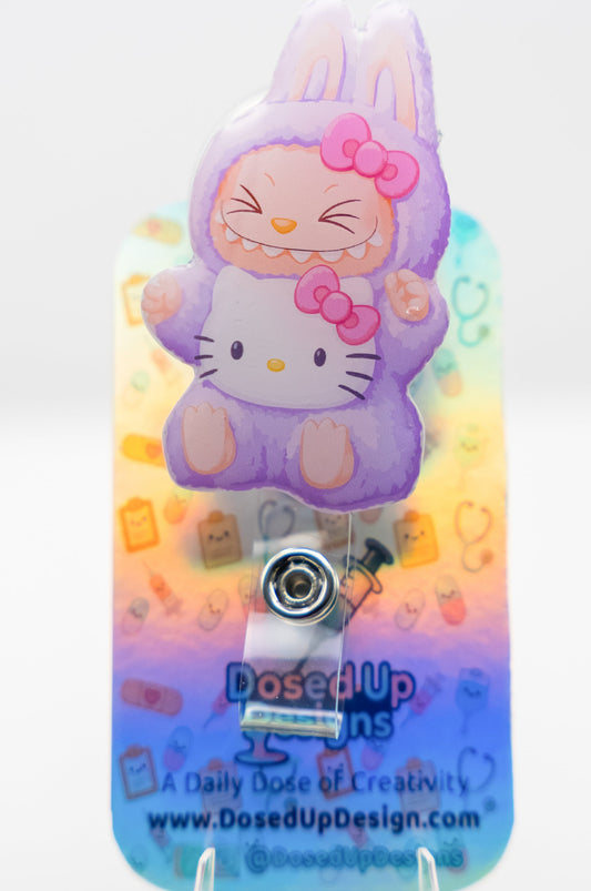 LB Monster in HK Purple Onesie Badge Reel